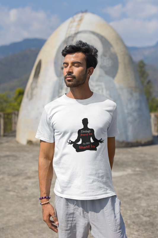 Zindagi Jhand Ba, Phir Bhi Bhand Ba — Men’s Classic Crew T-Shirt