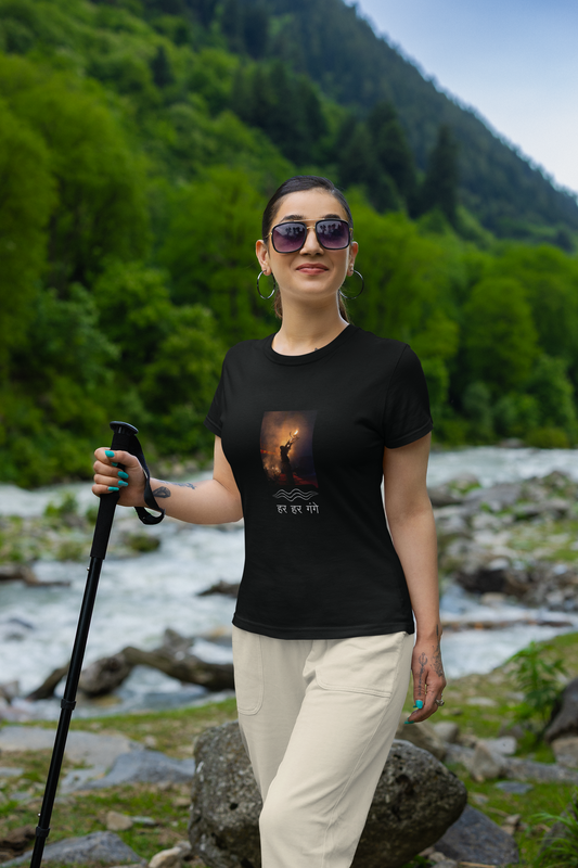 हर हर गंगे — Women’s Classic Crew T-Shirt